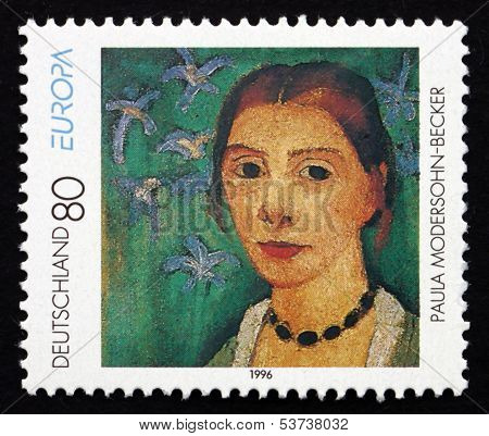 Postage Stamp Germany 1996 Self-portrait, By Paula Modersohn-bec