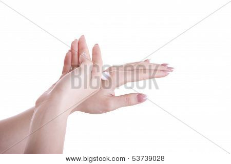 Hands With Cream
