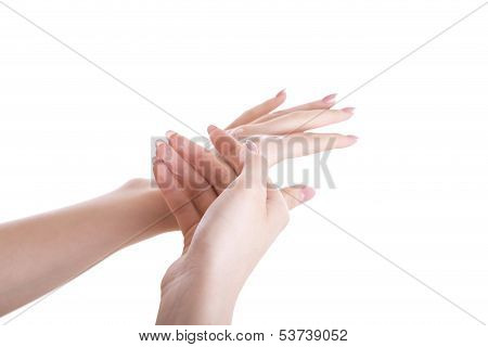 Hands With Cream