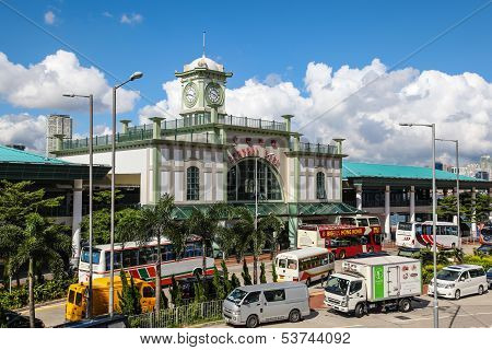 Historic Central Ferry Pier in Hong Kong