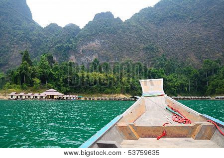 Floating Ship In Ratchaprapa Dam Suratthani, Thailand