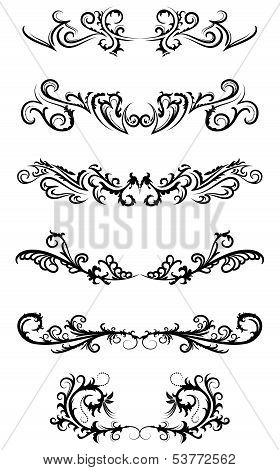 Decorative floral ornaments