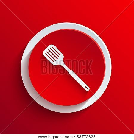 Vector Red Circle Icon. Eps10