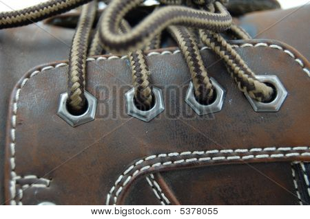 Macro di una scarpa