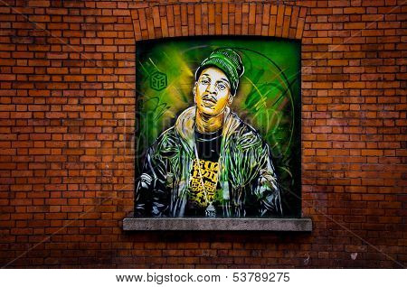 Graffiti Artist C215, Aka Christian Guemy In Dublin city