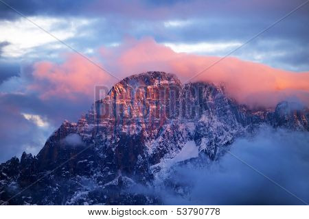 Monte Civetta in the Dolomites, Italy, Europe