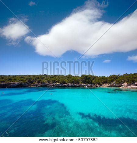 Menorca Cala en Turqueta Ciutadella turquoise Mediterranean at Balearic islands
