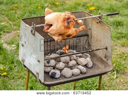 Chickken On A Grill