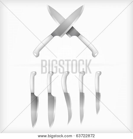 Illustration of knives