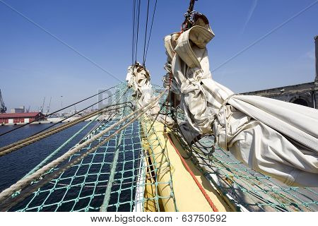 Sailing Boat Pictured From On Board