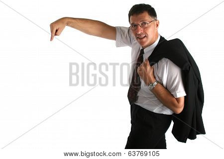 Bussinesman Pointing A Finger