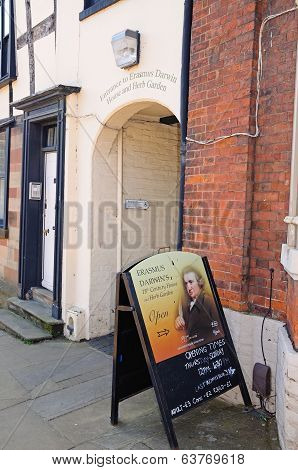 Erasmus Darwin museum, Lichfield.