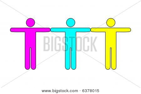 CMYK persone
