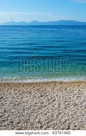 Pebble Beach Along Adriatic Sea