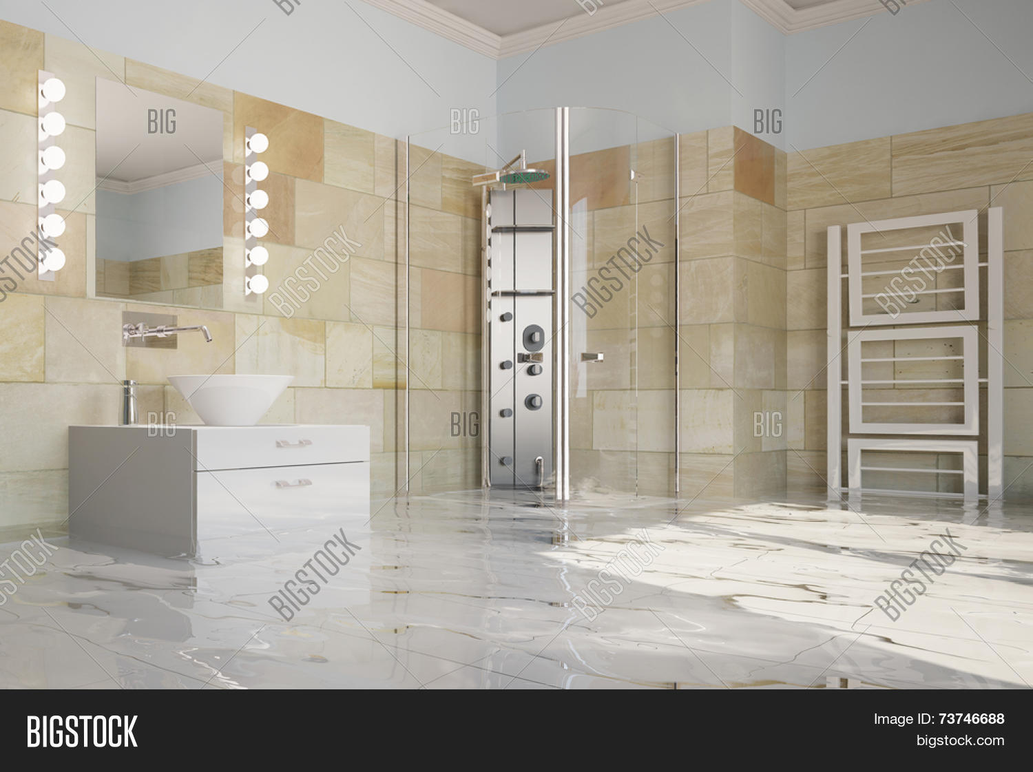 Flooding Bathroom Image & Photo (Free Trial) Bigstock