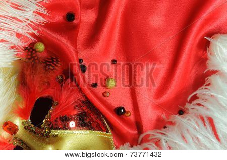 Mask on silk
