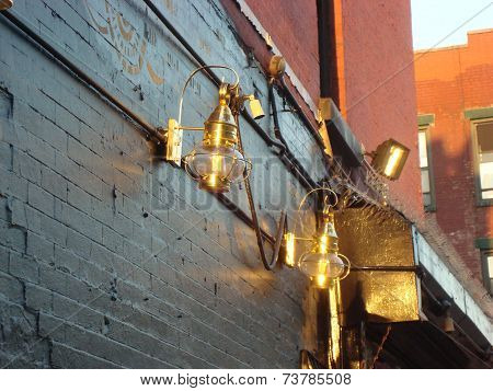 Old latterns in East Village