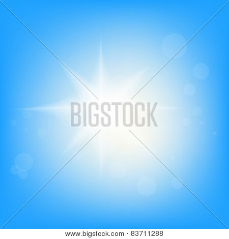 Blue sky vector