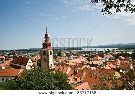 View of the Slovenian town of Ptuj