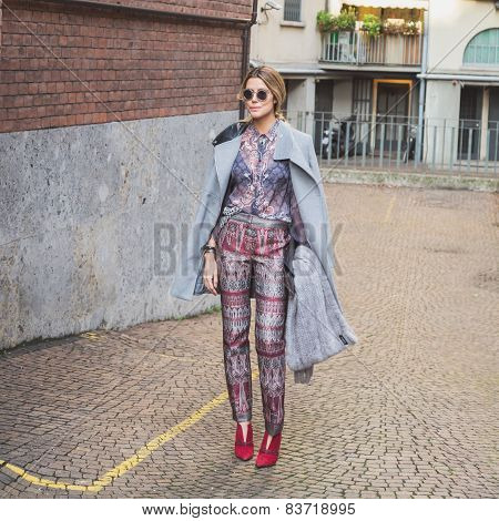 People Outside Alberta Ferretti Fashion Show Building For Milan Women's Fashion Week 2015