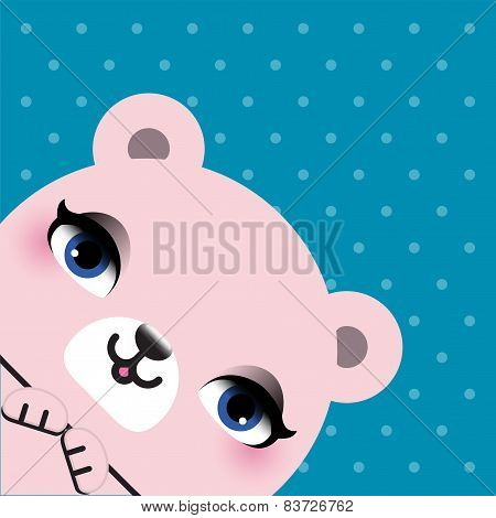 Cute bear head