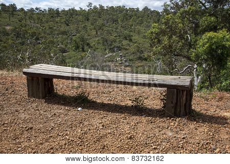 A wooden bench in John Forrest National Park