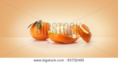 Oranges fruit and orange wedge