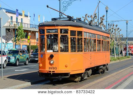 F-line Antique streetcar, San Francisco, USA