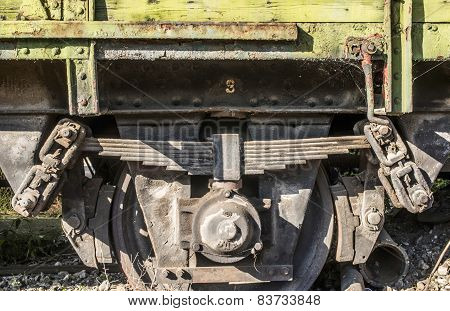 Old Wooden Train Wagon