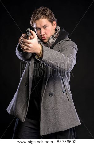 Handsome Man With A Gun