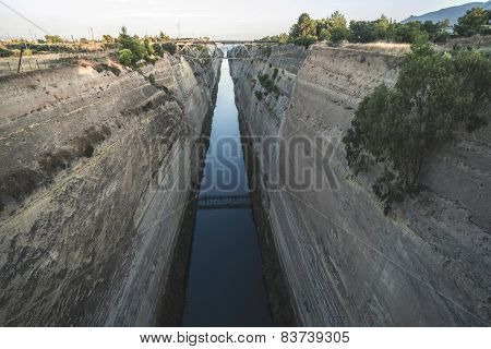 Canal For The Passage Of Vessels In Corinth
