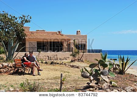 Couple on bench, Mojacar.