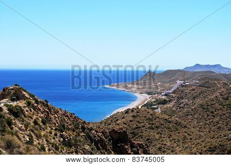 Rugged coastline, Mojacar.
