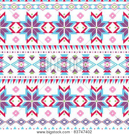 Tribal Striped Seamless Pattern.