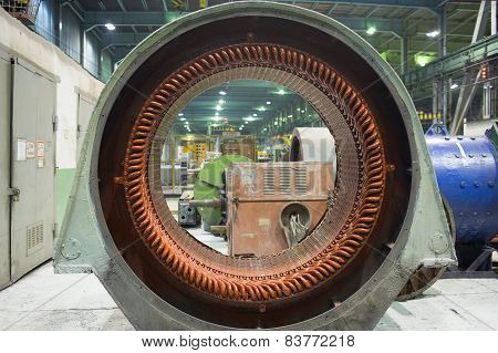 Stator of a big electric motor