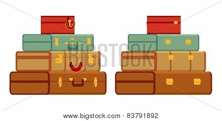 Travelers suitcases
