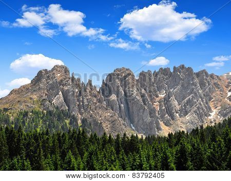Mt Latemar in Dolomites