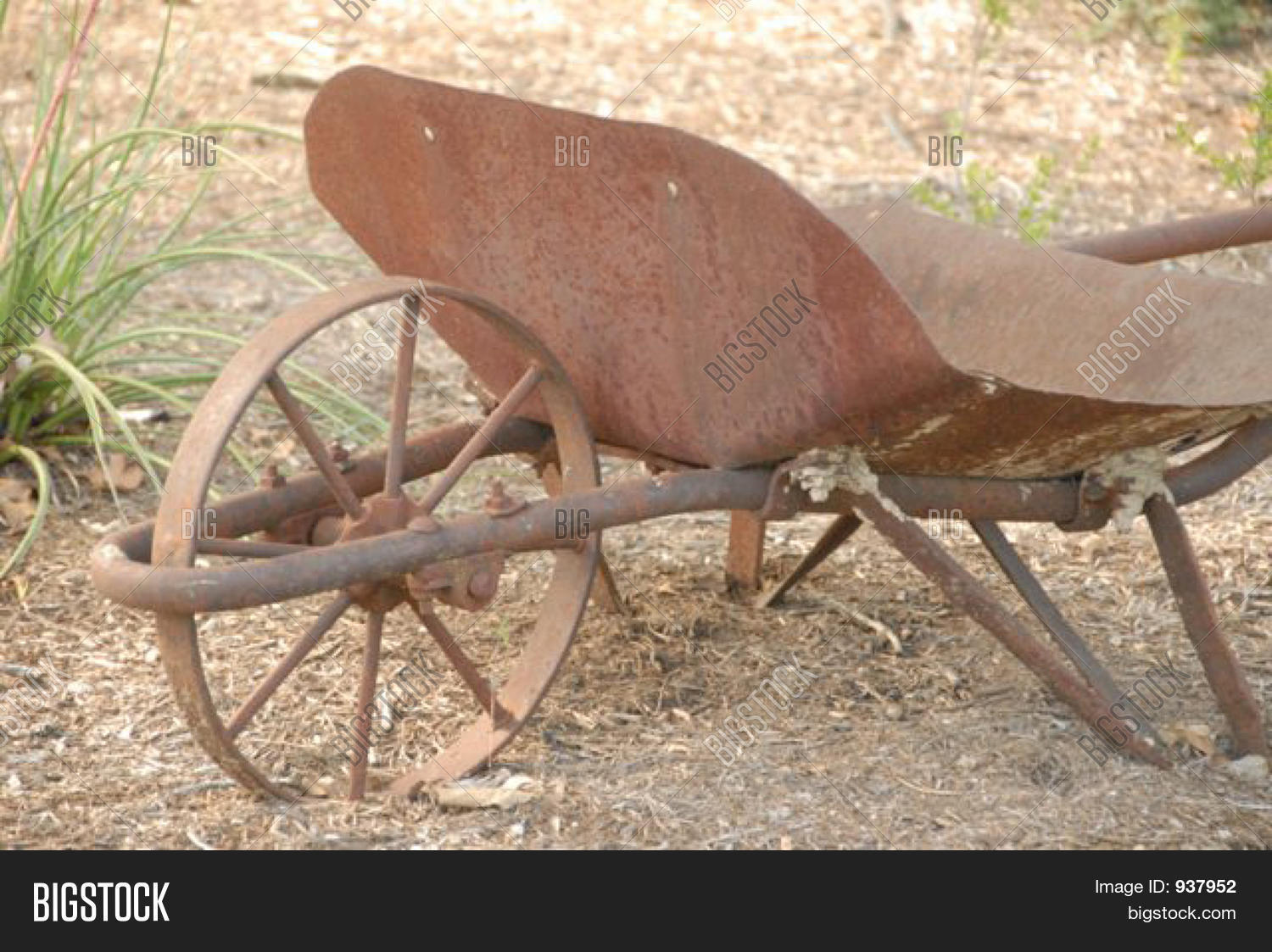 Rusty Wheelbarrow Image & Photo (Free Trial) Bigstock