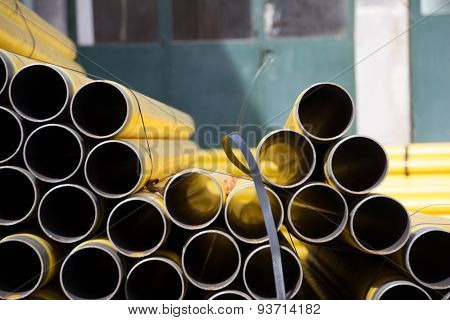 Yellow Industrial Pipes
