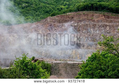 Rock Mine After Explosion