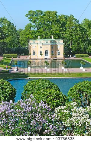 Tsarskoye Selo (Pushkin), Saint-Petersburg, Russia. The Upper Bathhouse Pavilion