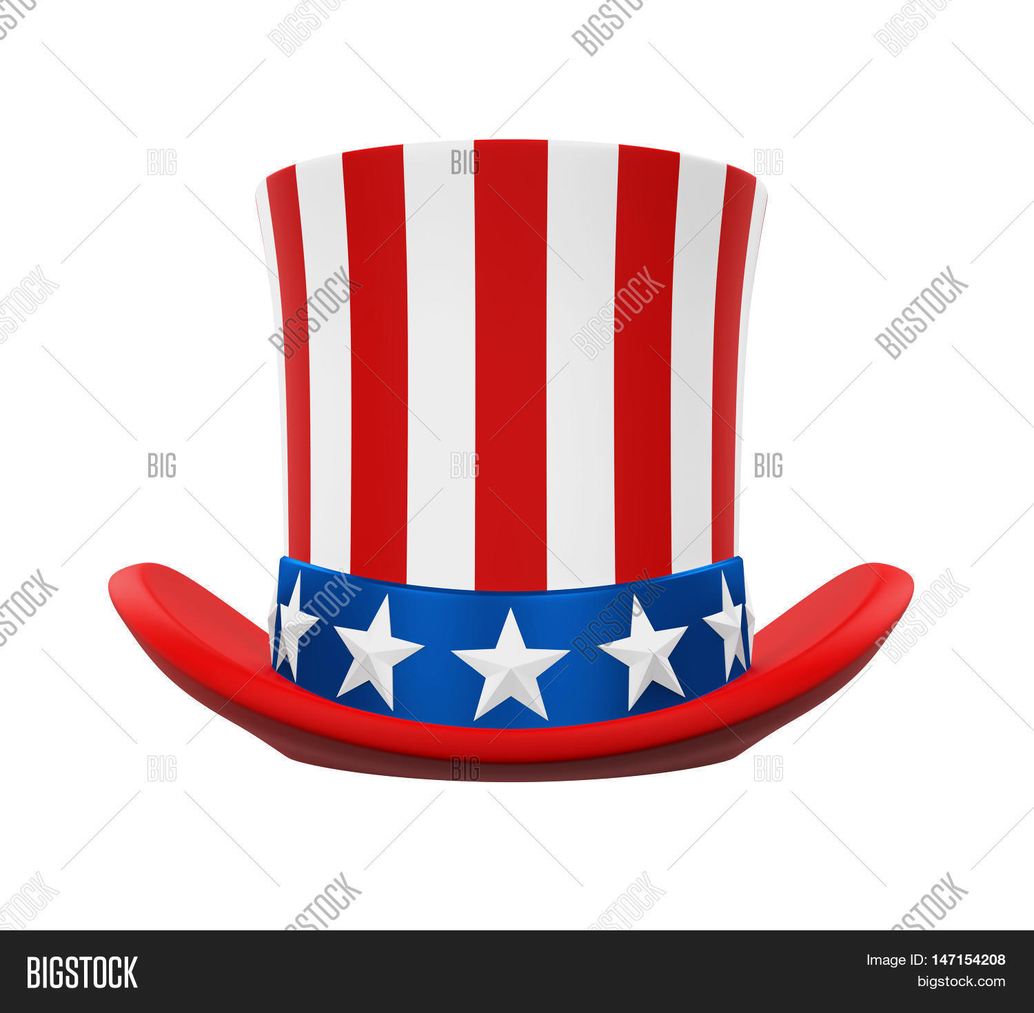 Uncle Sam Hat Isolated Image & Photo (Free Trial) | Bigstock
