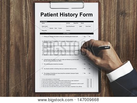 Patient Information Form Document Details Concept