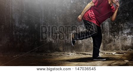 Breakdance Freestyle Hip-Hop Streetdance Teenager Concept