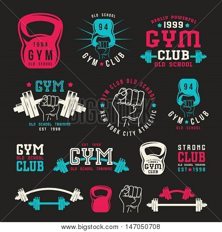 Stock Vector Illustration Of Gym Club Emblem