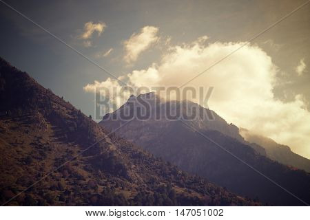 Izas Valley in Pyrenees, Canfranc Valley, Aragon, Huesca, Spain.