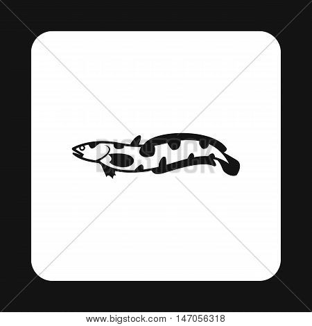Snakehead icon in simple style isolated on white background. Sea creatures symbol vector illustration
