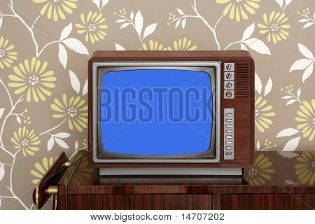 Retro Tv drewniane meble drewniane Vitage 60S