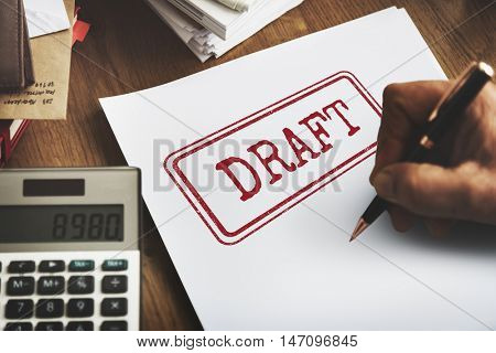 Draft Sketch Design Preview Structure Template Concept