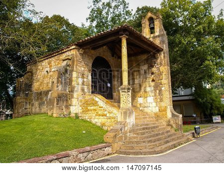 Chapel Of The Holy Cross In Cangas De Onis Asturias. Spain